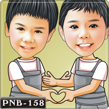 男生人像Q版漫畫PNB-158